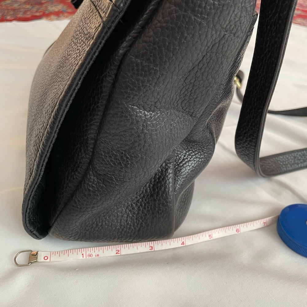 Liz Claiborne Black Leather Crossbody Shoulder Bag - Picture 9 of 14